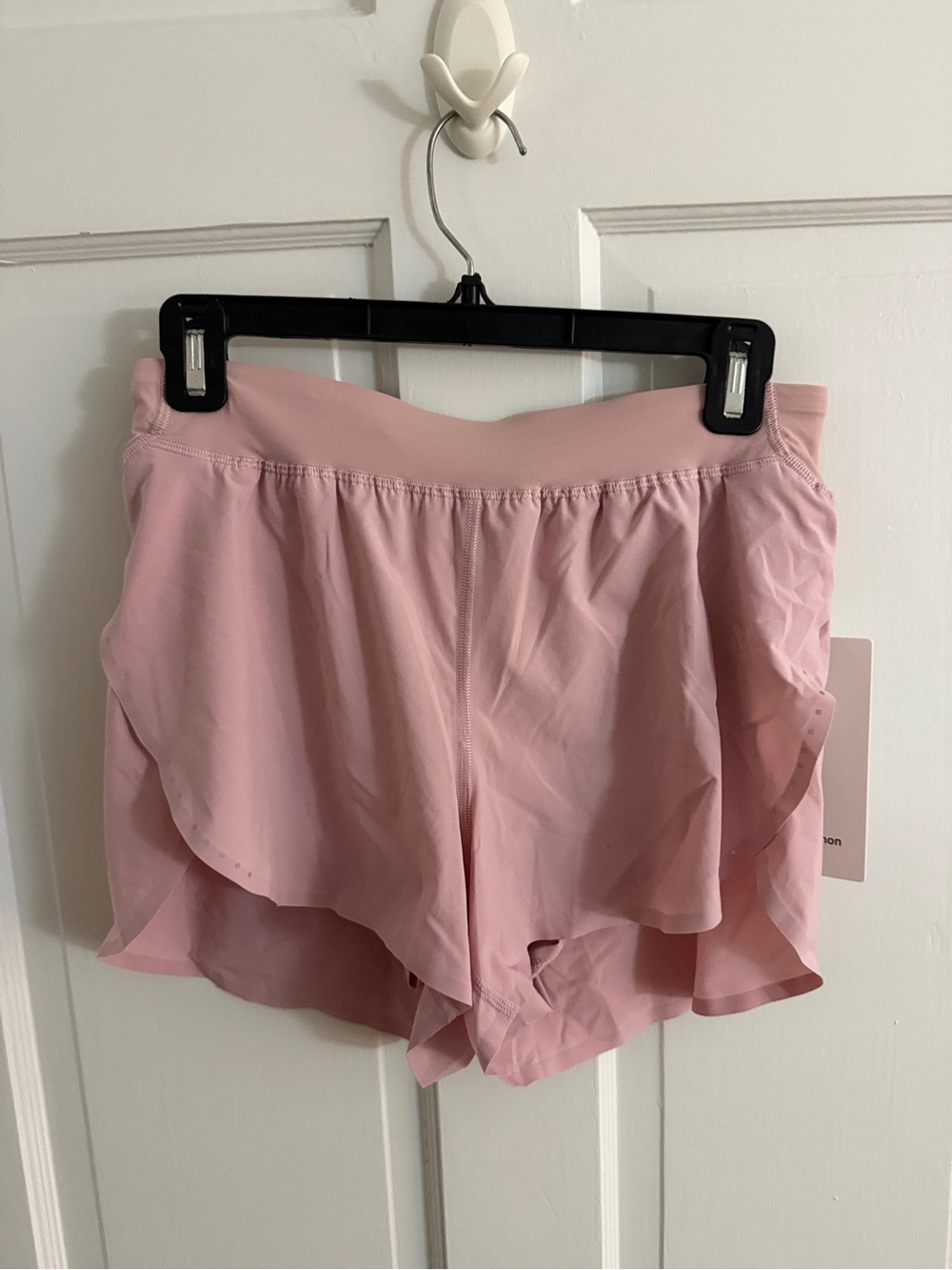 Women's Pink Active Layered Shorts